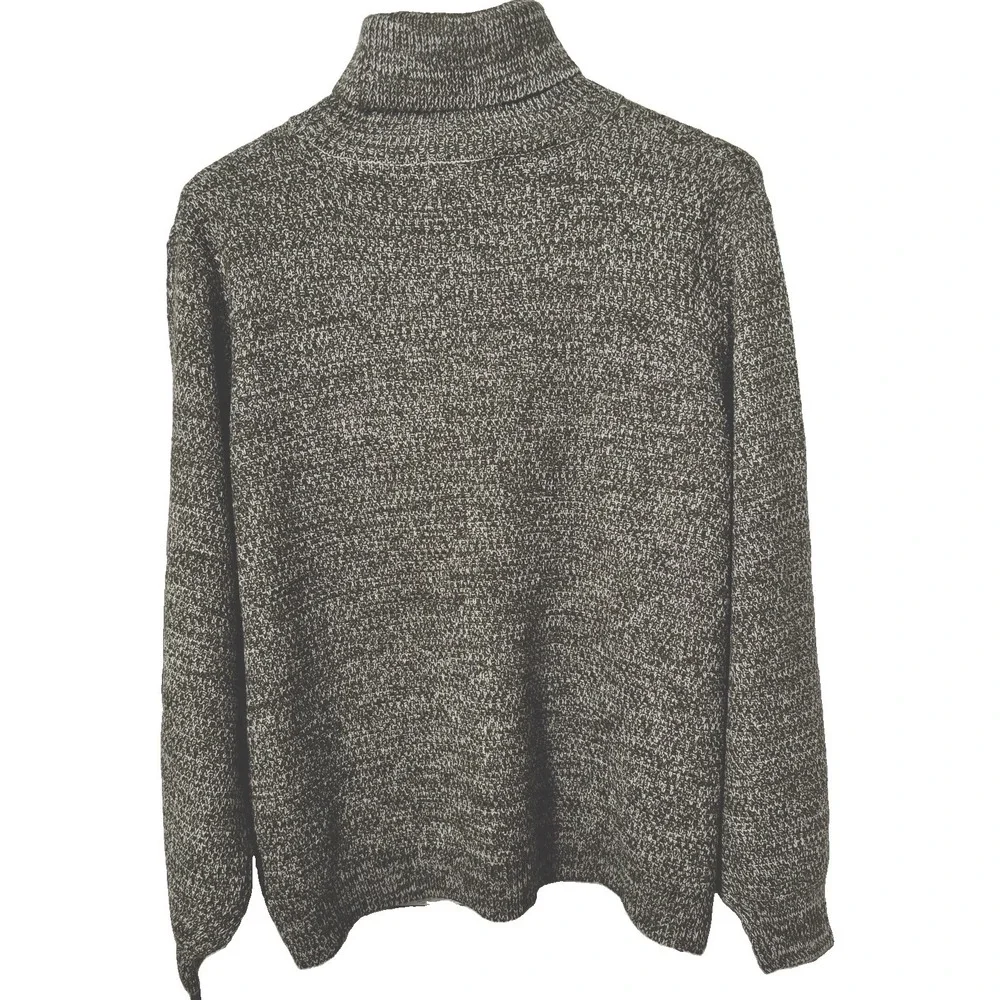 Zenana green turtleneck bubble sleeve sweater medium Academia Indie